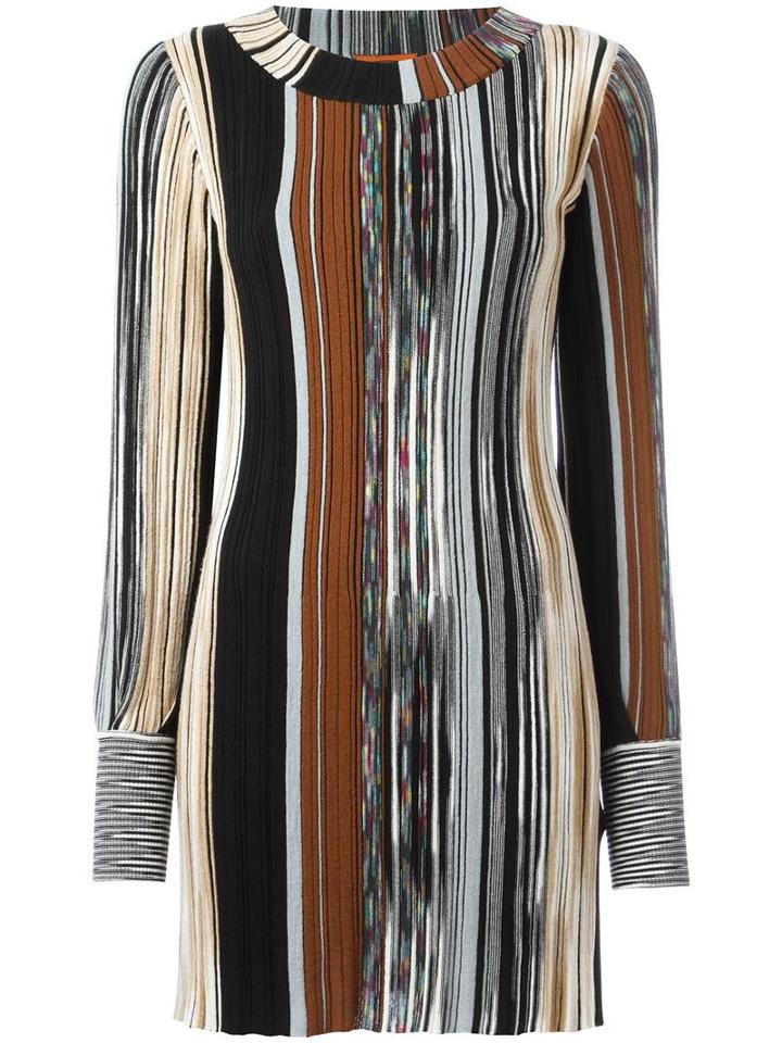 Missoni Blurry Stripes Knit Dress, Women's, Size: 42, Wool/nylon/polyester/silk