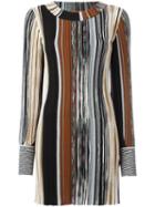 Missoni Blurry Stripes Knit Dress, Women's, Size: 42, Wool/nylon/polyester/silk