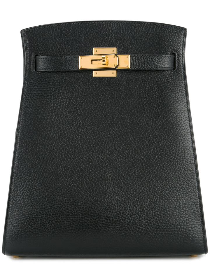 Hermès Vintage Box Kelly Sport Pm Shoulder Bag - Black