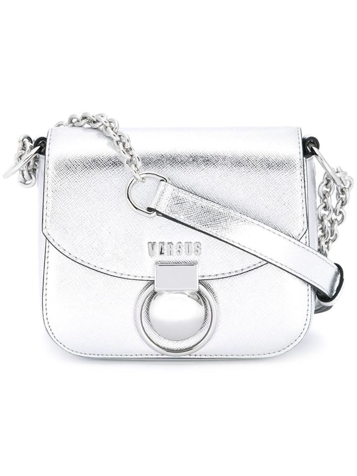 Versus Chain Strap Crossbody Bag - Metallic