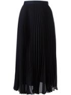 Maison Margiela Pleated Skirt, Women's, Size: 40, Blue, Acetate/viscose/polyamide/silk