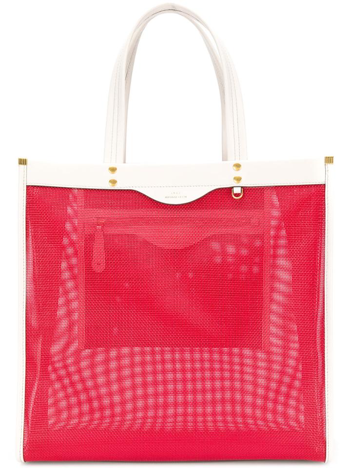 Anya Hindmarch Mesh Tote Bag - Red