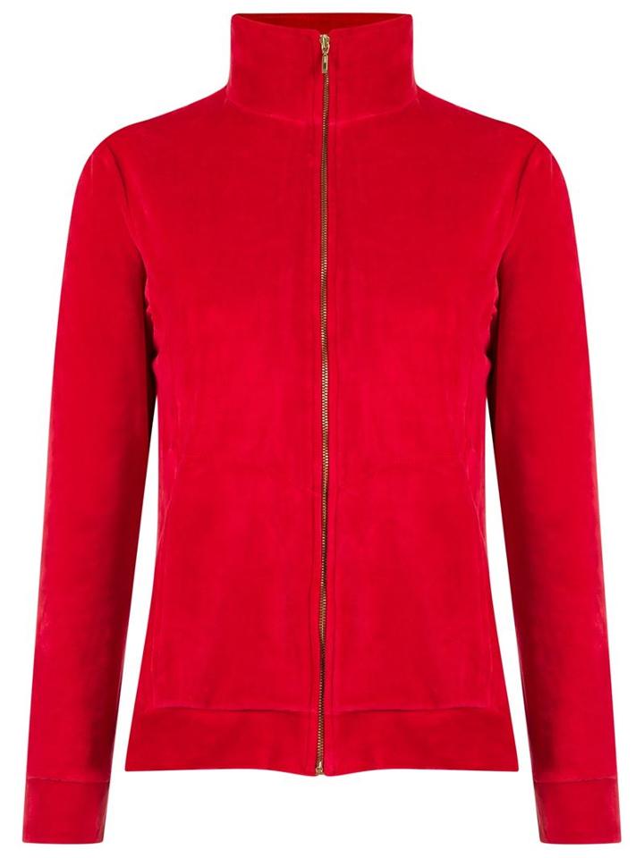 Lygia & Nanny High Collar Jacket, Women's, Size: 42, Red, Cotton/spandex/elastane