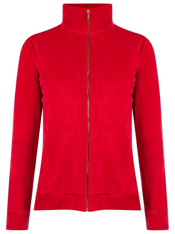 Lygia & Nanny High Collar Jacket, Women's, Size: 42, Red, Cotton/spandex/elastane