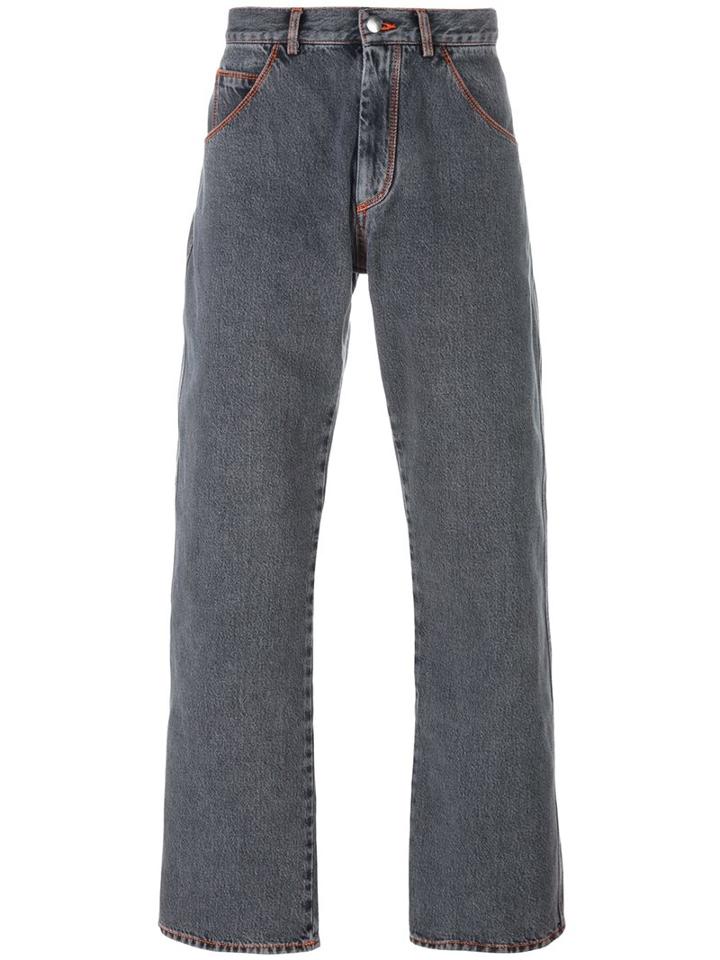Gosha Rubchinskiy Regular Jeans, Men's, Size: Medium, Grey, Cotton