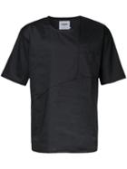 Factotum Front Pocket T-shirt, Men's, Size: 44, Black, Polyester/polyurethane