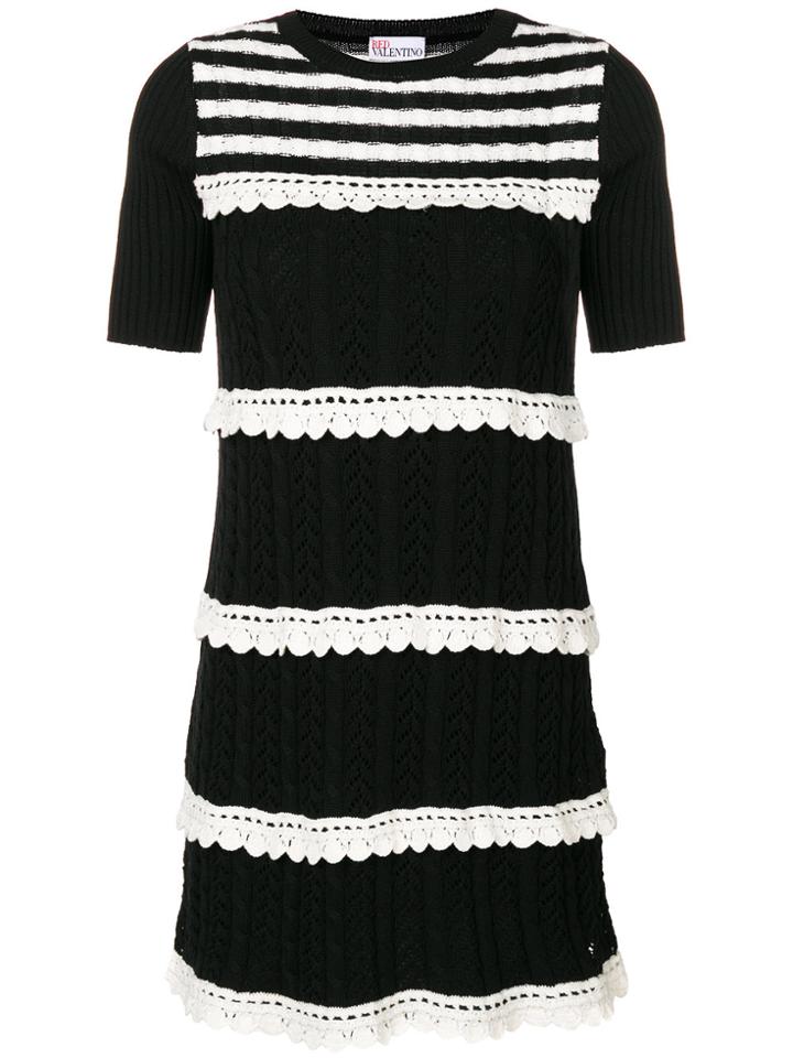 Red Valentino Knitted Dress - Black