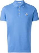 Moncler - Logo Polo Shirt - Men - Cotton - Xs, Blue, Cotton