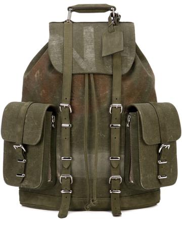 Readymade Distressed Back Pack - Green