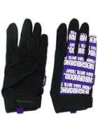 Neighborhood Printed Logo Gloves - Black