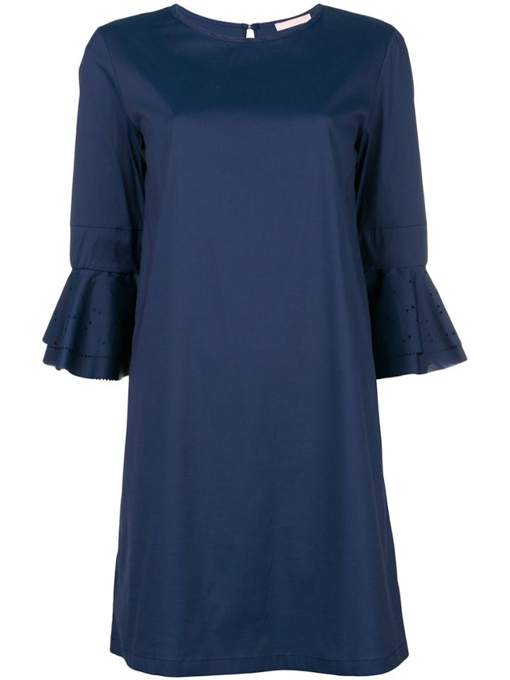 Kristina Ti Frill Cuffs Mini Dress - Blue