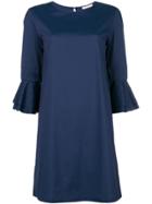 Kristina Ti Frill Cuffs Mini Dress - Blue