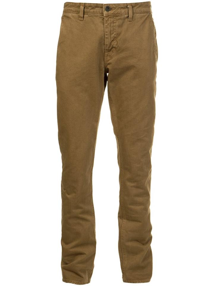 Current/elliott Chino Trousers, Men's, Size: 32, Brown, Cotton