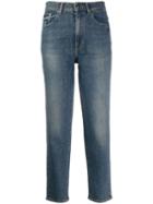 7 For All Mankind Glitter Straight Jeans - Blue