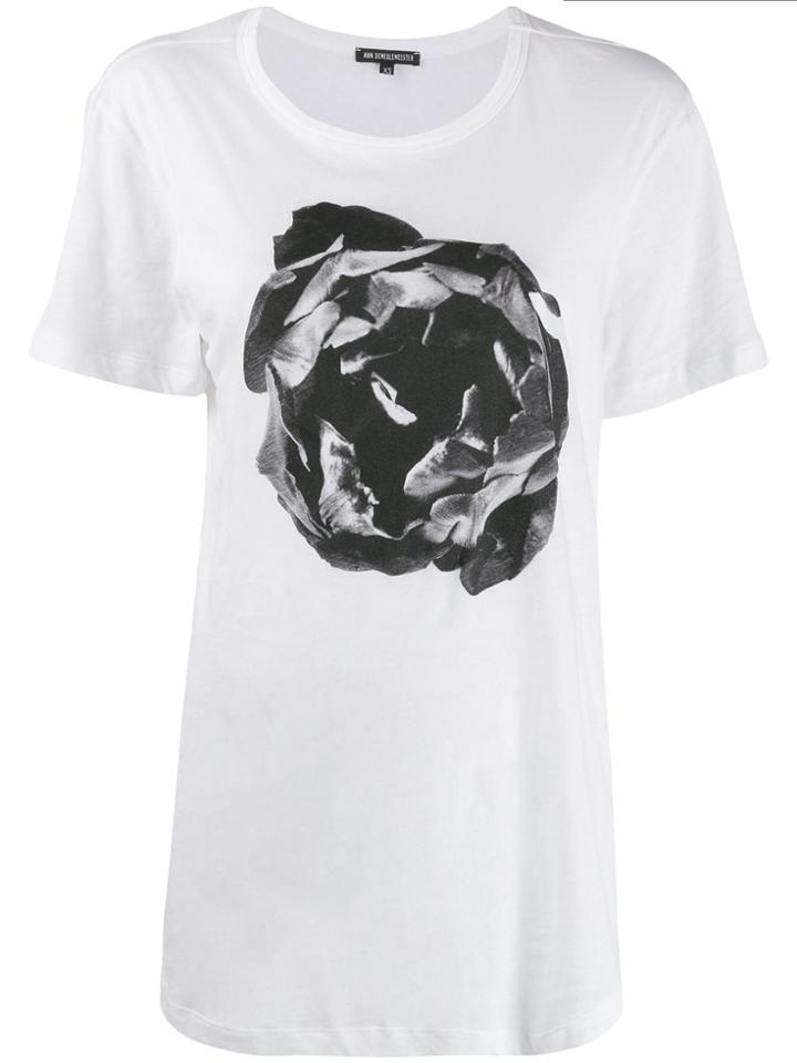 Ann Demeulemeester Floral Print T-shirt - White