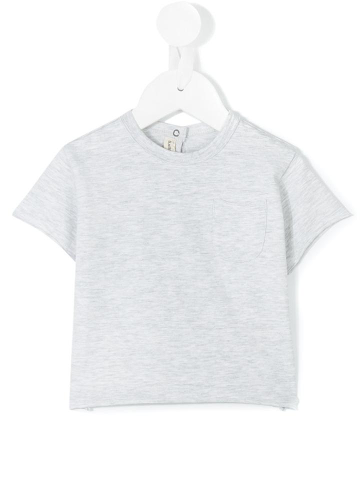 Babe And Tess - Round Neck T-shirt - Kids - Cotton/spandex/elastane - 6 Mth, Grey