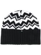 Sport Max Code Contrast Beanie Hat - Black
