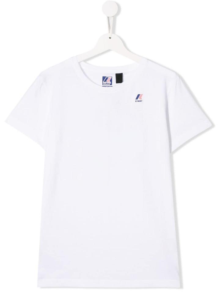 K Way Kids Logo T-shirt - White
