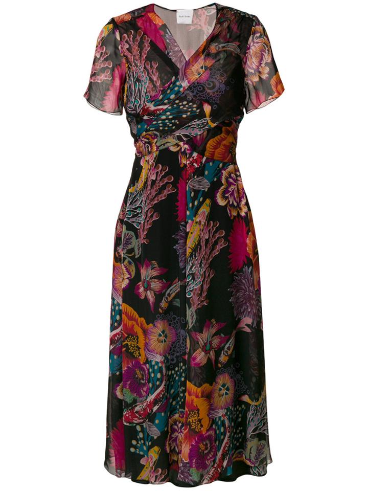Paul Smith Mid-length Print Dress - Black