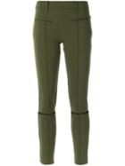 Gloria Coelho Skinny Trousers, Women's, Size: 40, Green, Polyamide/elastodiene