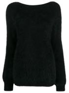 Semicouture Rear Cut-detail Jumper - Black