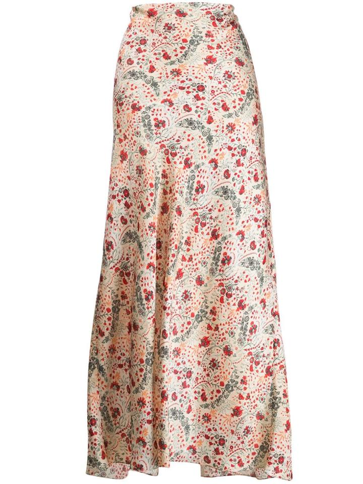 Paco Rabanne Printed Maxi Skirt - Neutrals
