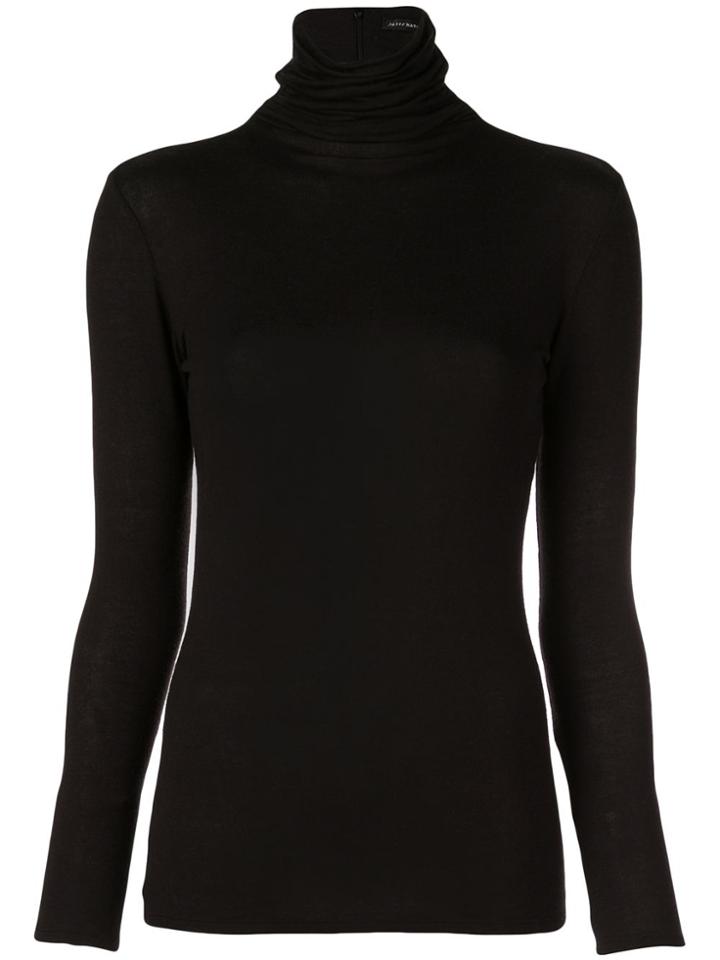 Josie Natori Turtleneck Jumper - Black