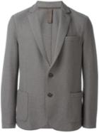 Eleventy Patch Pocket Blazer, Men's, Size: 54, Grey, Acetate/virgin Wool/pbt Elite