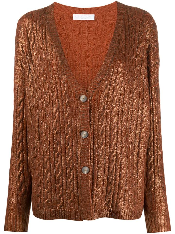 Fabiana Filippi Oversized Cashmere Cardigan - Brown