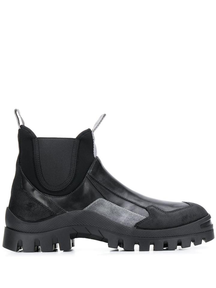 Premiata Colour Block Boots - Black