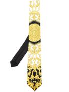 Versace Barocco Print Tie - Yellow
