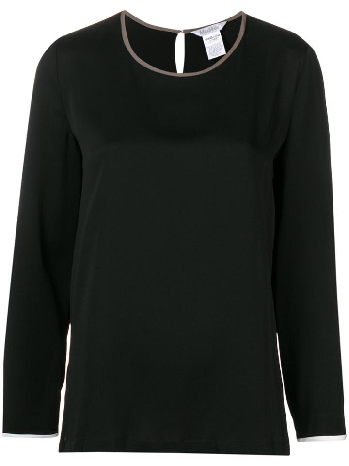 Max Mara Long Sleeved Blouse - Black