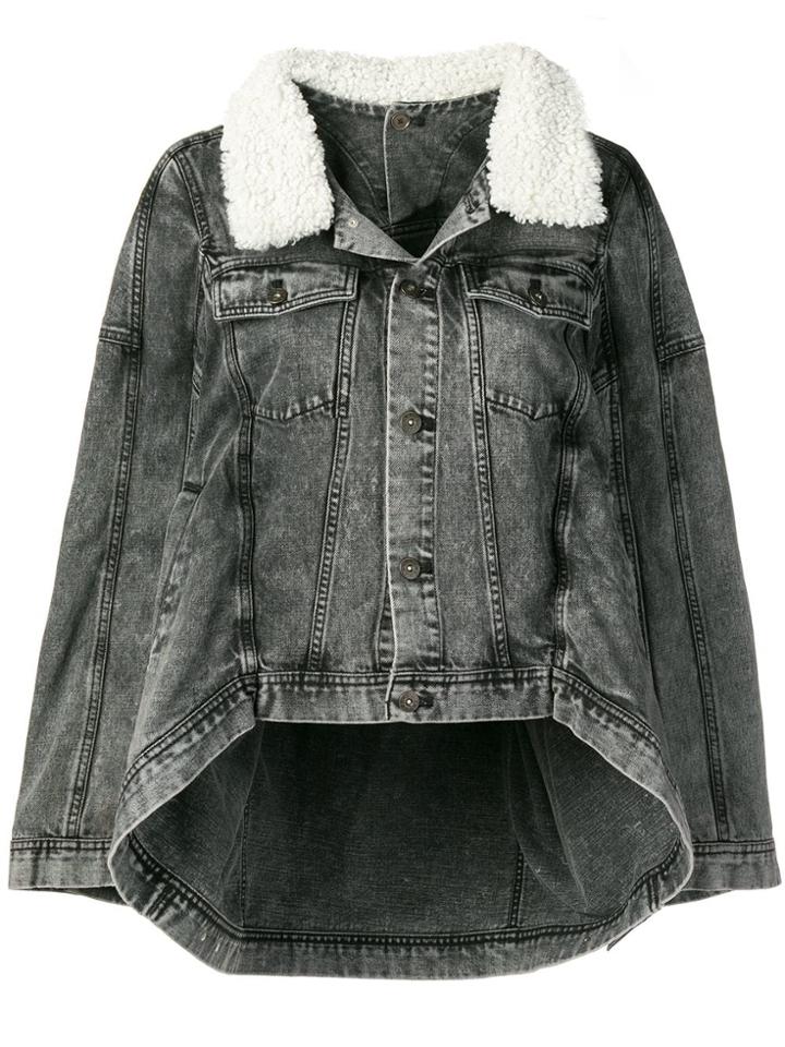 Y / Project Oversized Denim Jacket - Grey