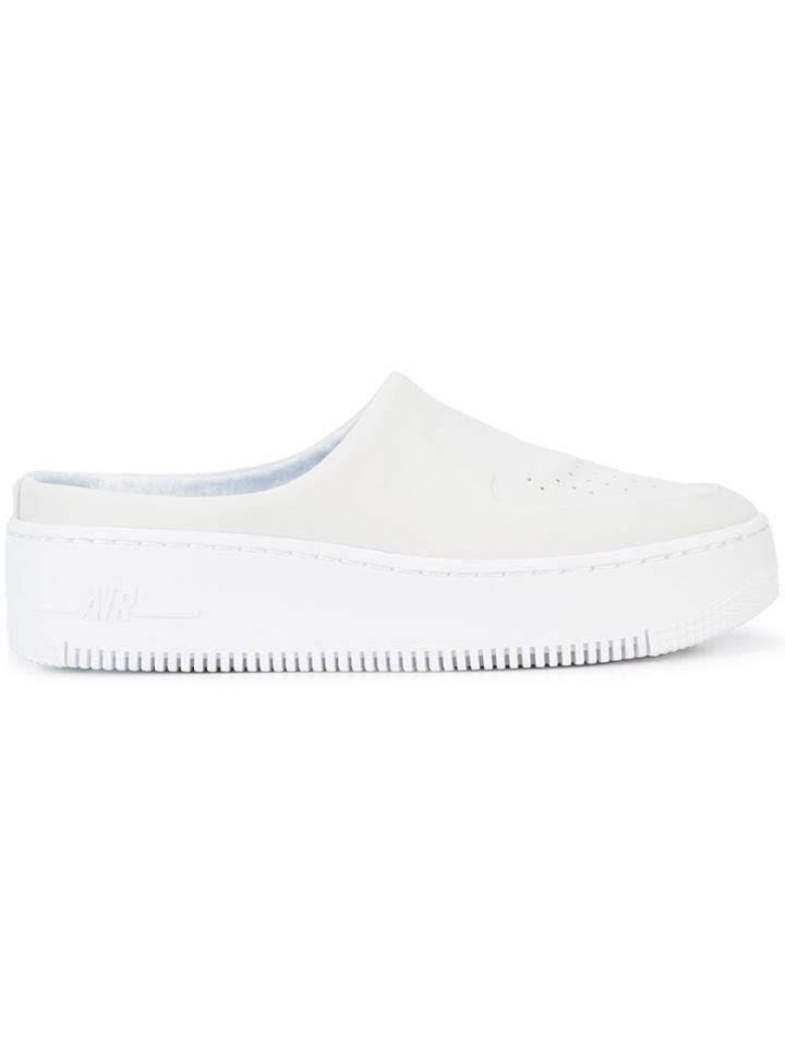 Nike Perforated Sneaker Mules - Grey
