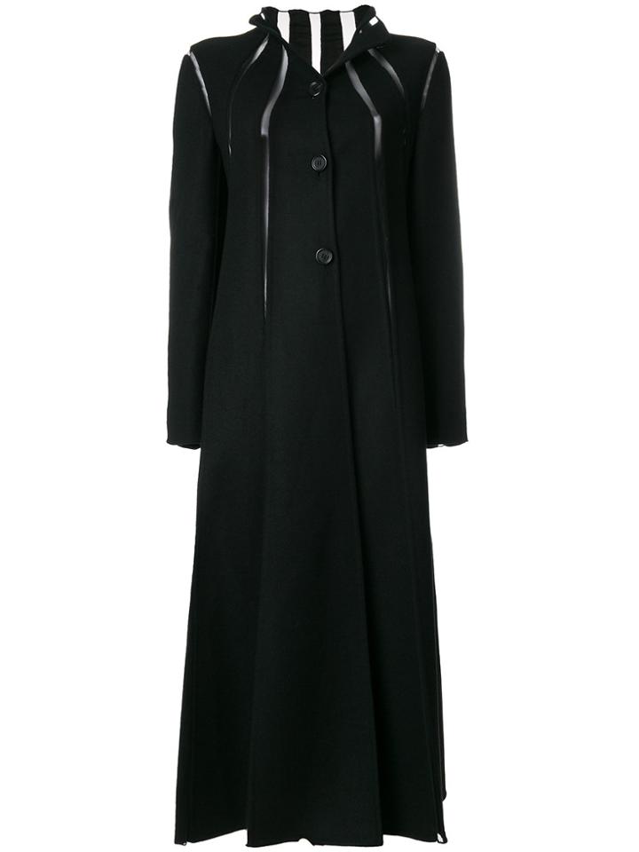 Valentino Cut Out Coat - Black