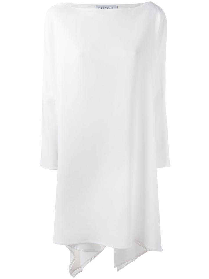 Gianluca Capannolo Off Shoulder Dress, Women's, Size: 42, White, Viscose/acetate