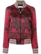 Saint Laurent Floral Zipped Jacket - Black