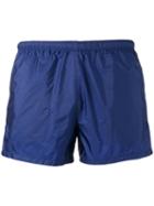 Prada Elasticated Waistband Swim Shorts, Men's, Size: 46, Blue, Nylon/polyester