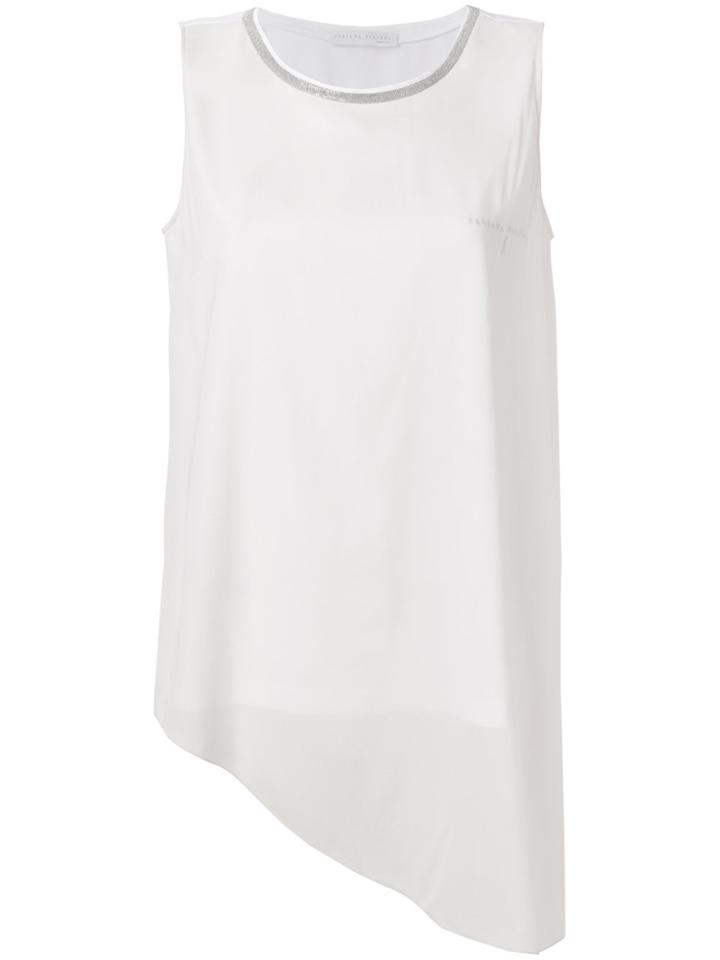 Fabiana Filippi Asymmetric Tank Top - White