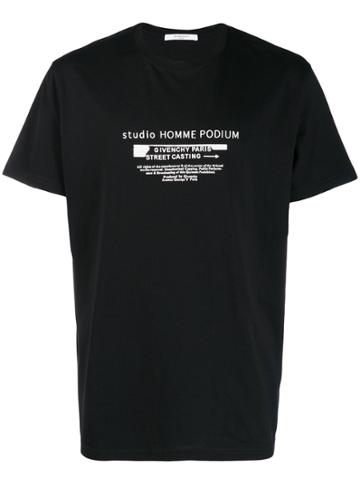 Givenchy Studio Homme Podium Printed T-shirt - Black