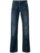 Emporio Armani Mid-rise Straight-leg Jeans - Blue