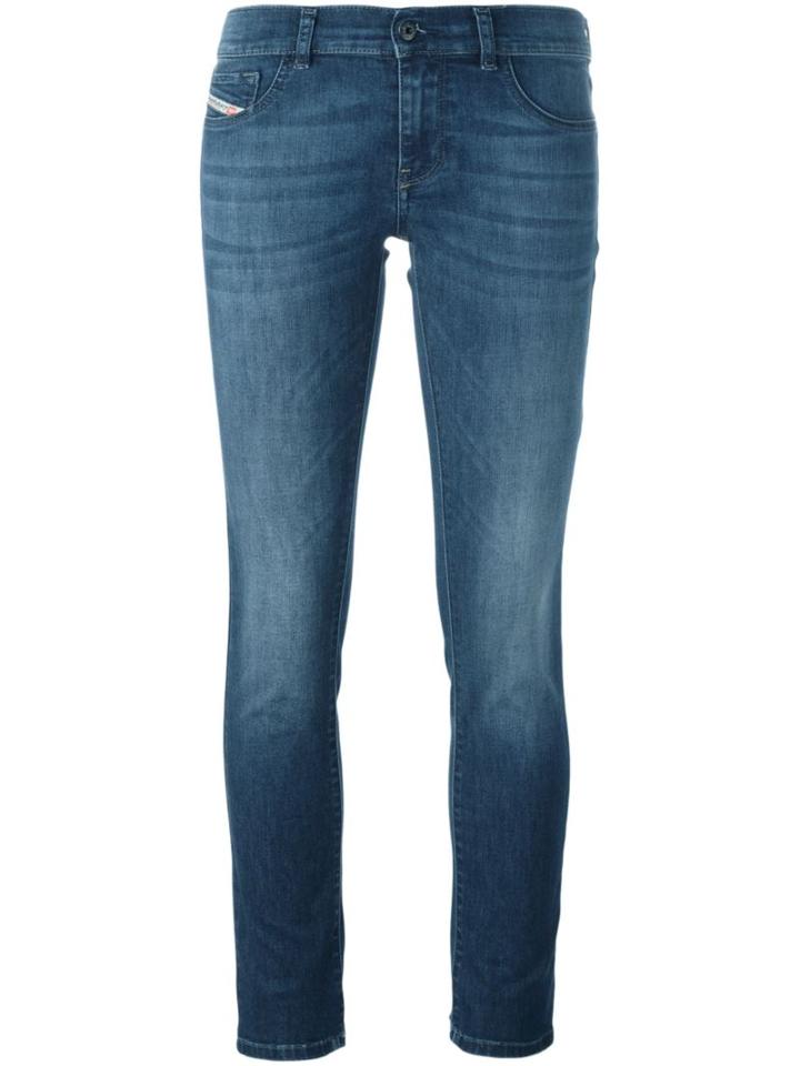 Diesel Livier Jeans, Women's, Size: 29, Blue, Cotton/polyester/spandex/elastane