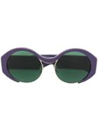 Marni Eyewear Green Tinted Sunglasses - Pink