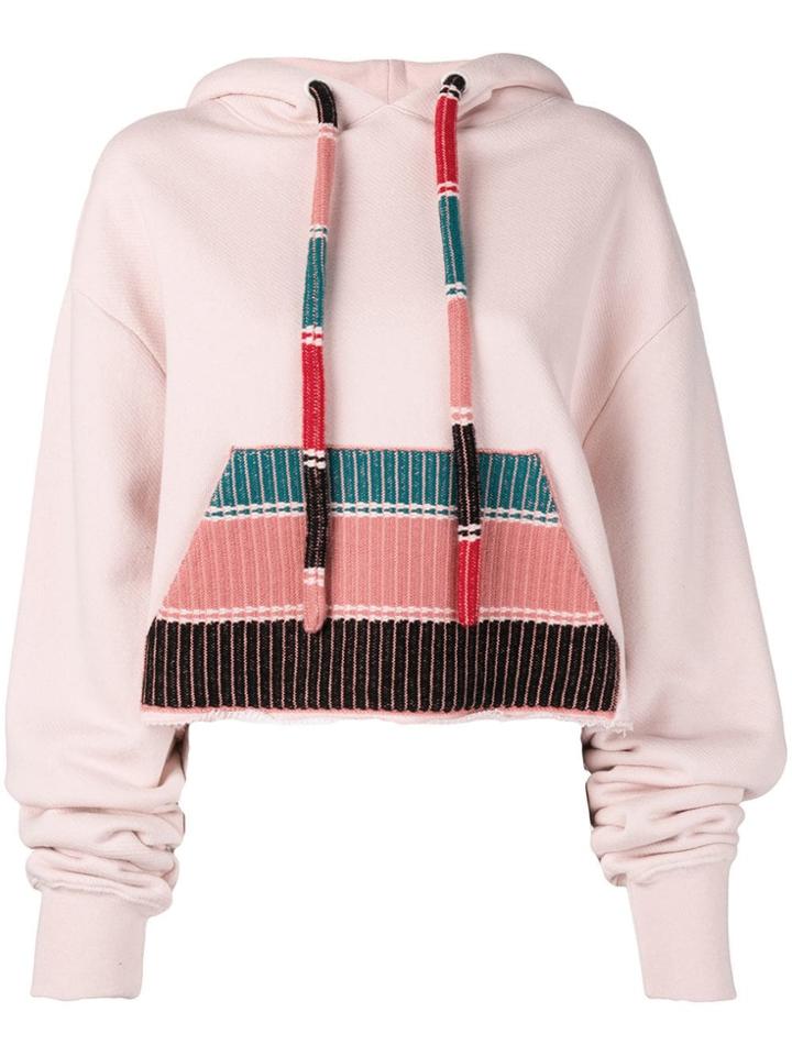 Alanui Knitted Pocket Hoodie - Pink