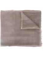 Faliero Sarti Frayed Edge Scarf, Women's, Nude/neutrals, Modal/silk