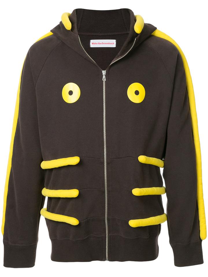 Walter Van Beirendonck Vintage Animal Design Hoodie - Brown