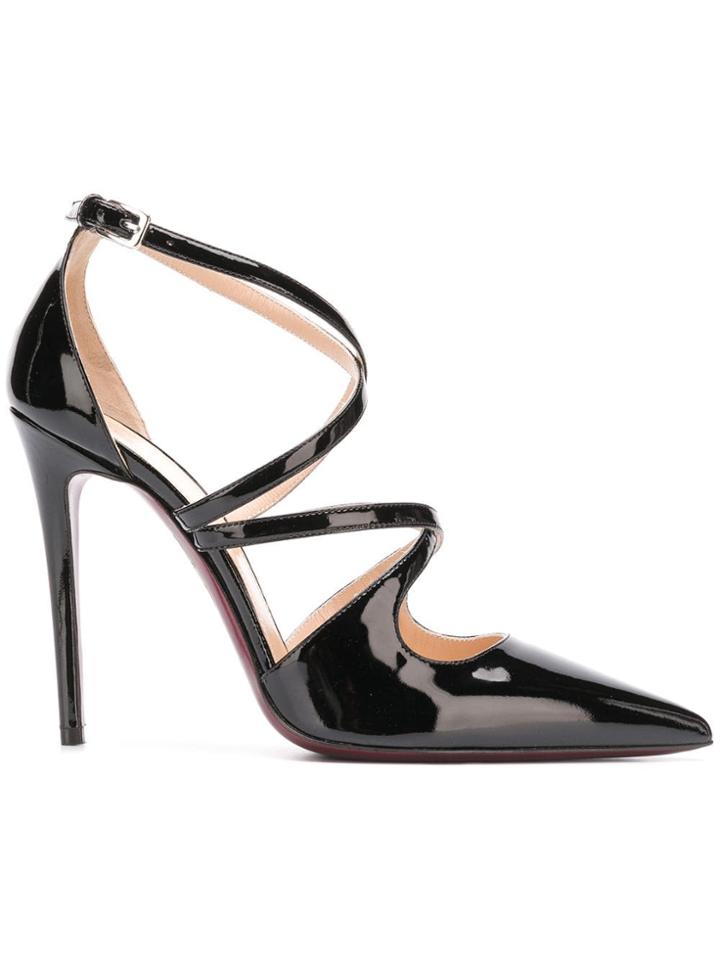 Deimille Pointed Buckle Sandals - Black