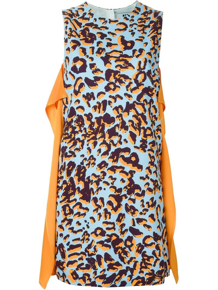 Msgm Leopard Print Dress