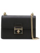 Dolce & Gabbana 'rosalia' Shoulder Bag, Women's, Black, Leather/metal (other)