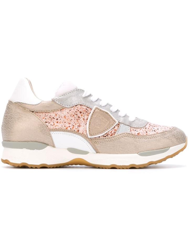 Philippe Model Metallic Panelled Sneakers